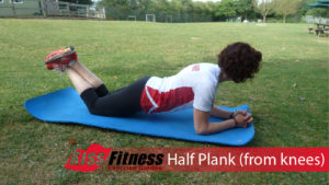 Half Plank from Knees Exercise