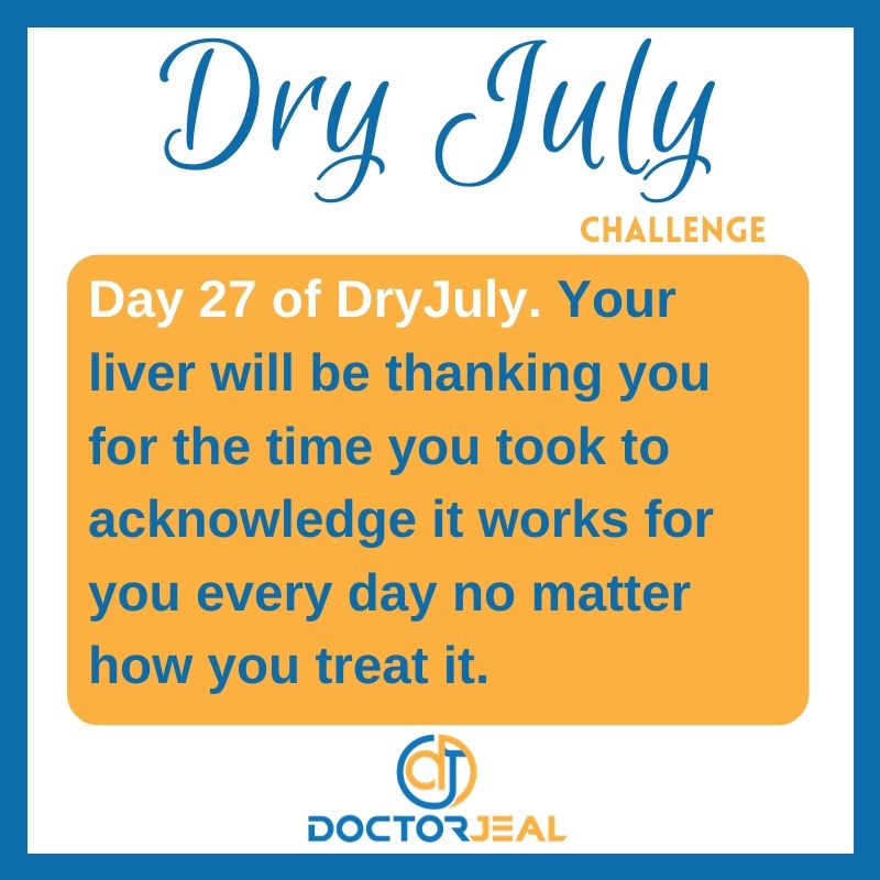DryJuly Challenge Day 27