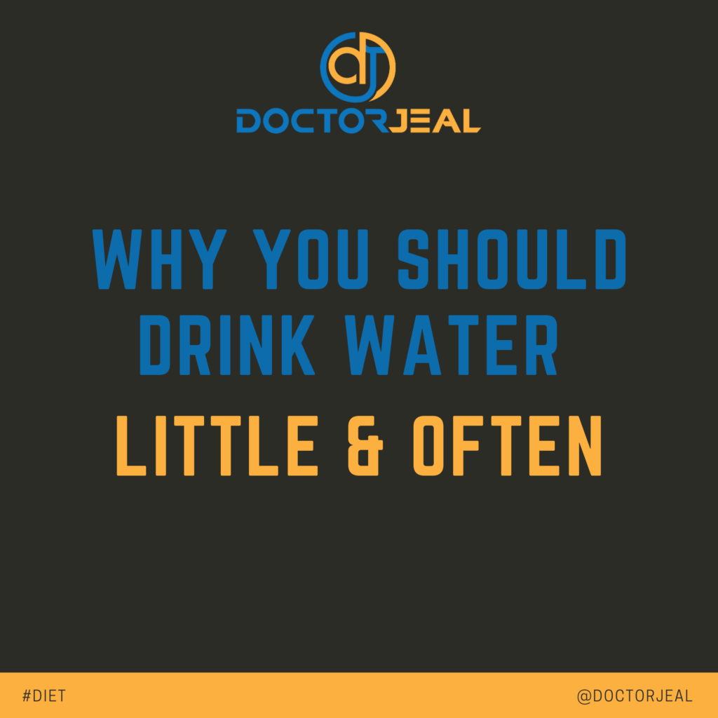 Why you SHOULD Drink WATER Little & Often - social