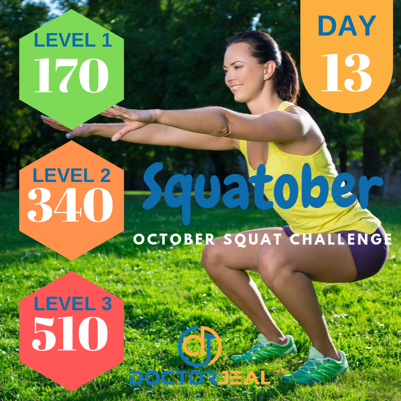Squatober Squat Challenge Targets Day 13
