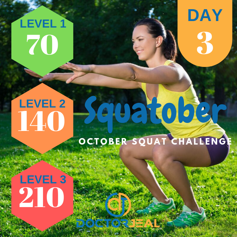 Squatober Squat Challenge Targets Day 3