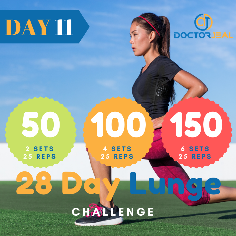 28 Day lunge Challenge Target Day 11