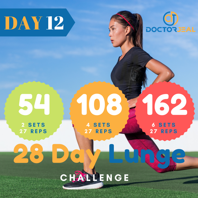 28 Day lunge Challenge Target Day 12