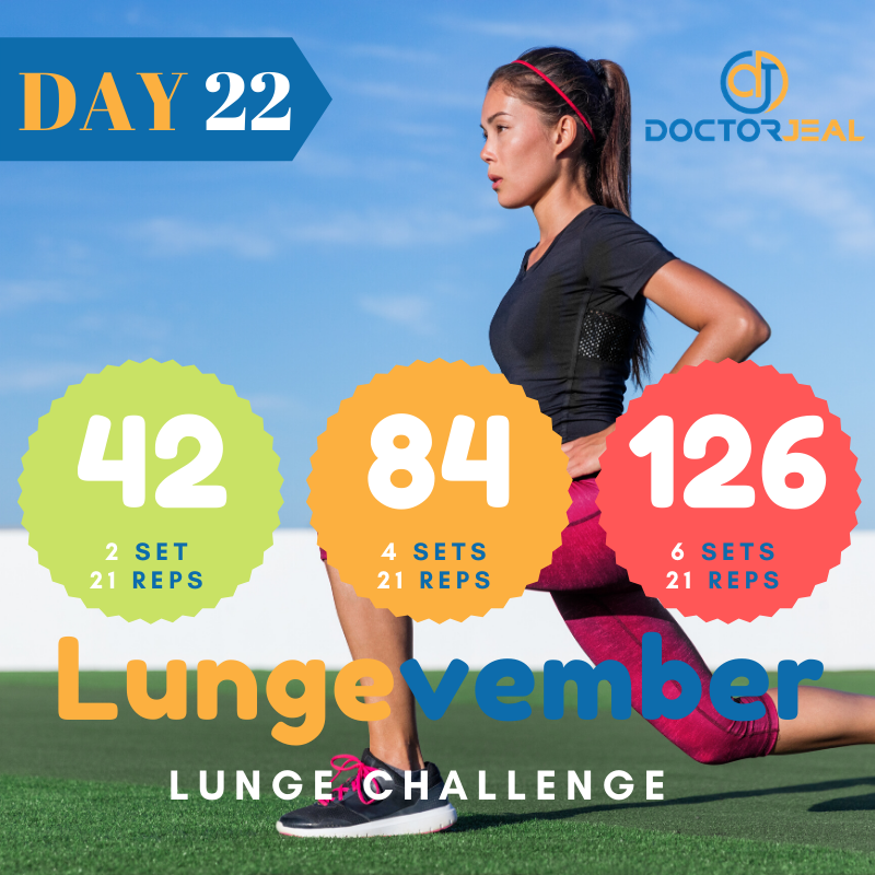 Lungevember lunge Challenge Target Day 22