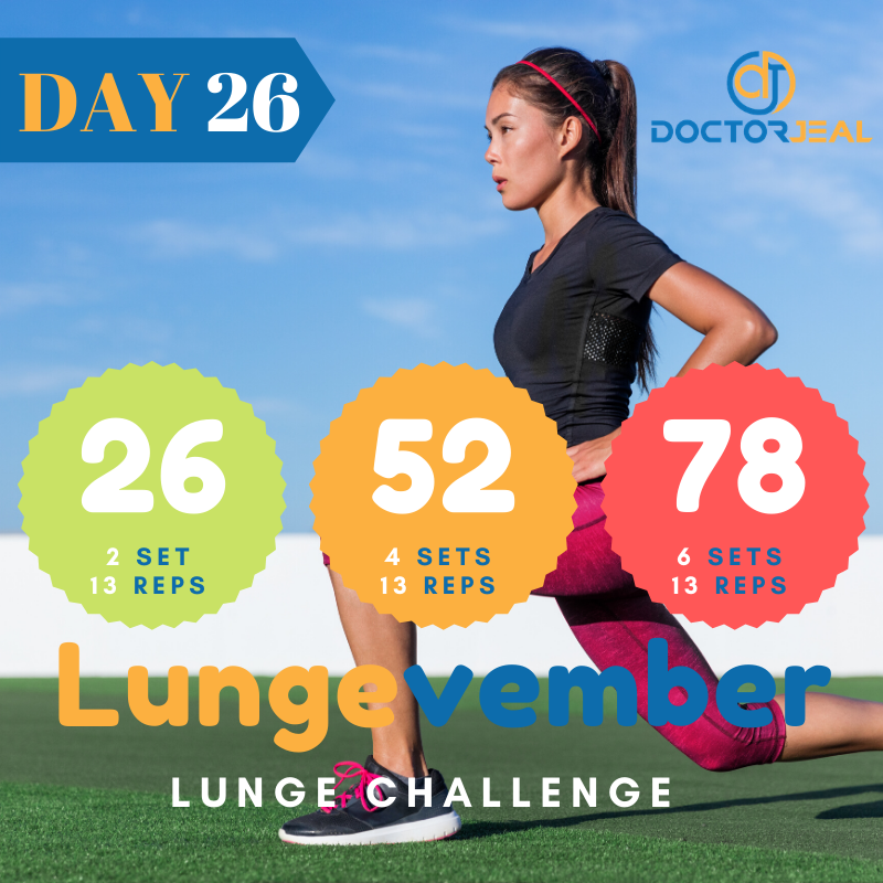 Lungevember lunge Challenge Target Day 26