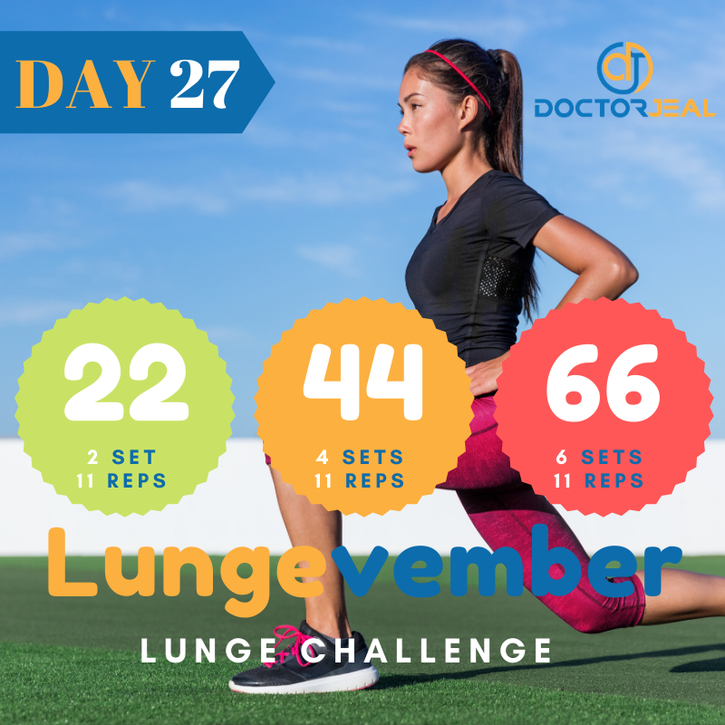 Lungevember lunge Challenge Target Day 27