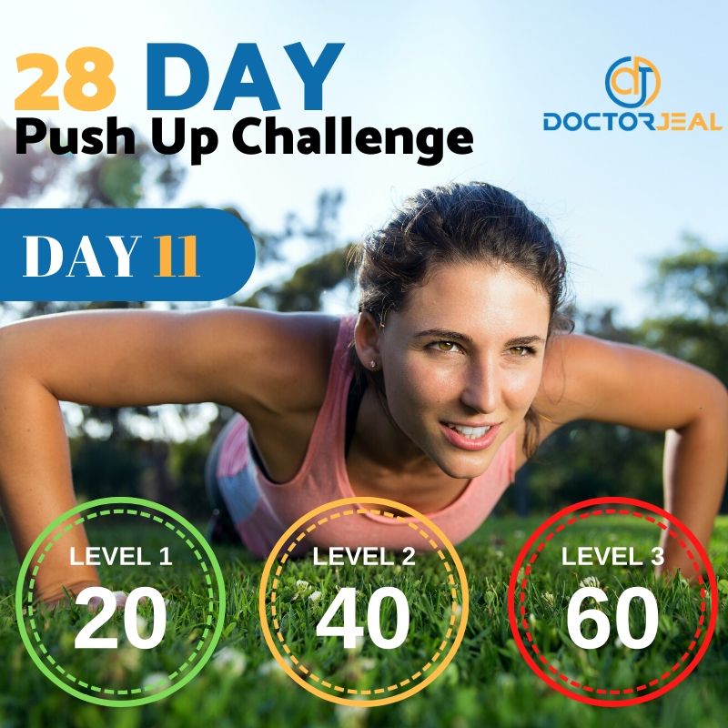 28 Day Push Up Challenge Daily Targets Day 11