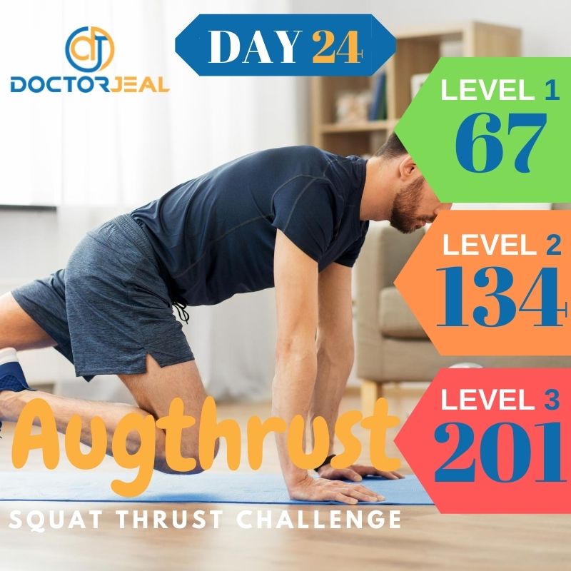 August SquatThrust Challenge Male Day 24