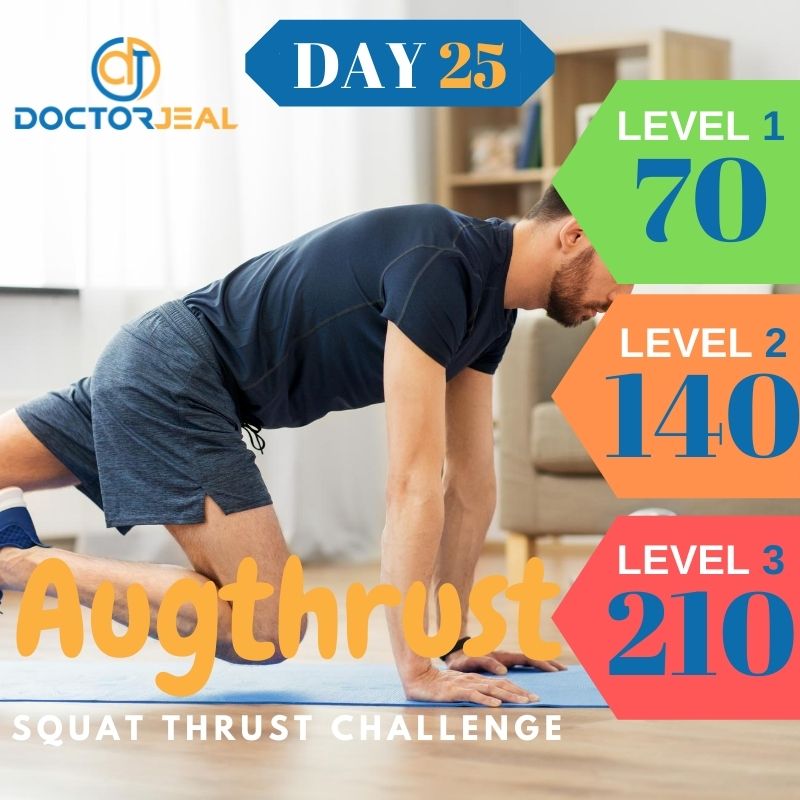 August SquatThrust Challenge Male Day 25