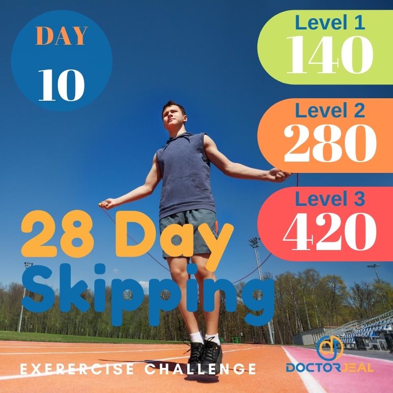 28 Day Skipping Challenge - Male Day 10