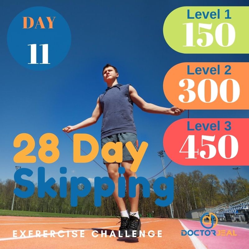 28 Day Skipping Challenge - Male Day 11