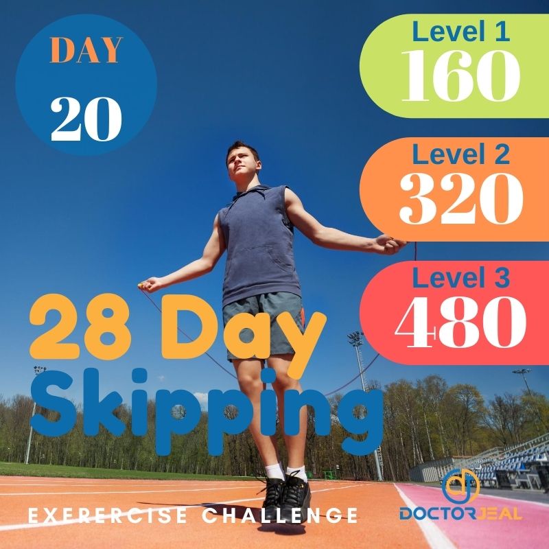 28 Day Skipping Challenge - Male Day 20