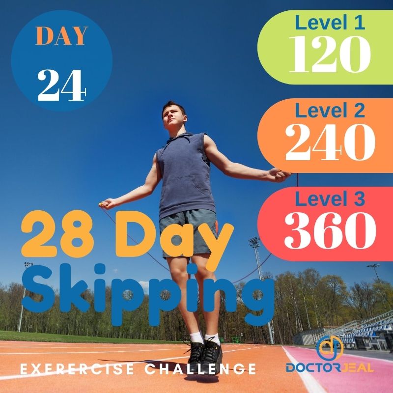28 Day Skipping Challenge - Male Day 24