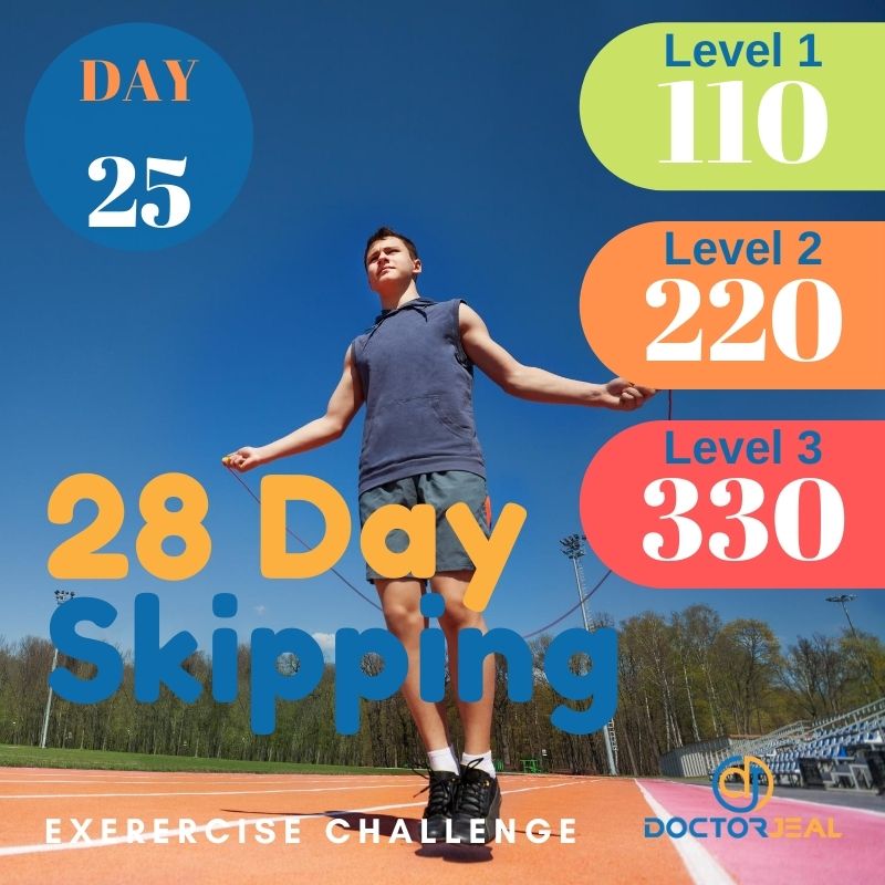 28 Day Skipping Challenge - Male Day 25