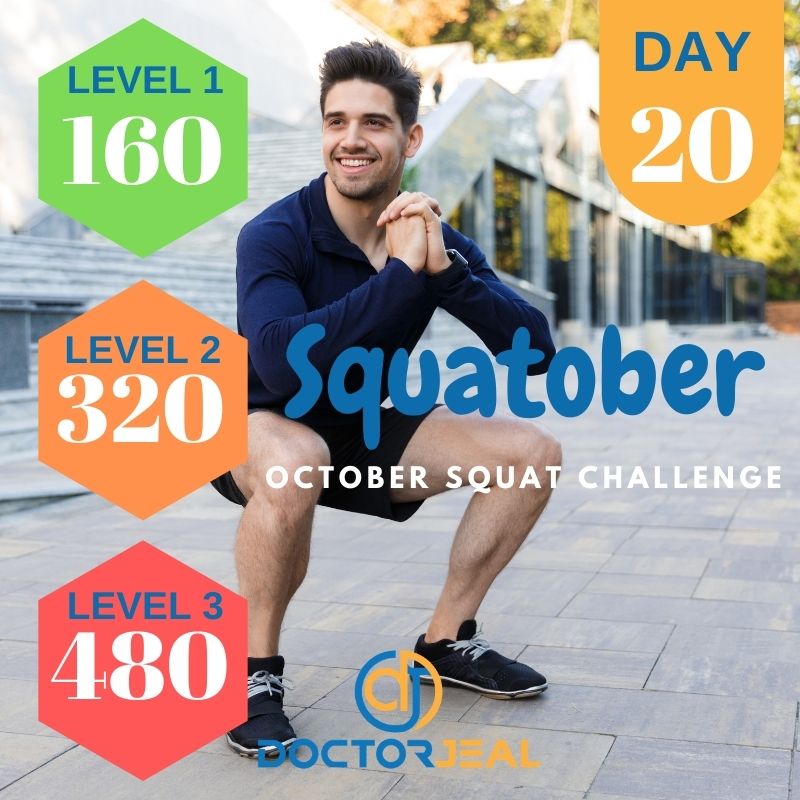 Squatober Challenge Targets - Male - Day 20
