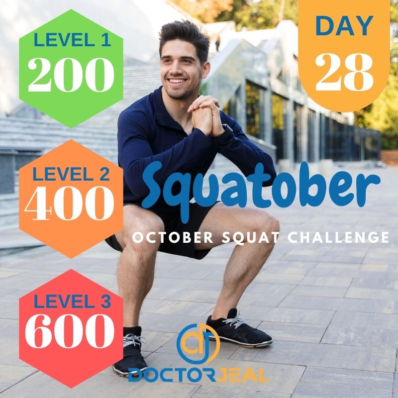 Squatober Challenge Targets - Male - Day 28