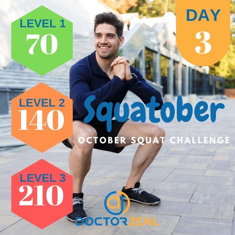Squatober Challenge Targets - Male - Day 3