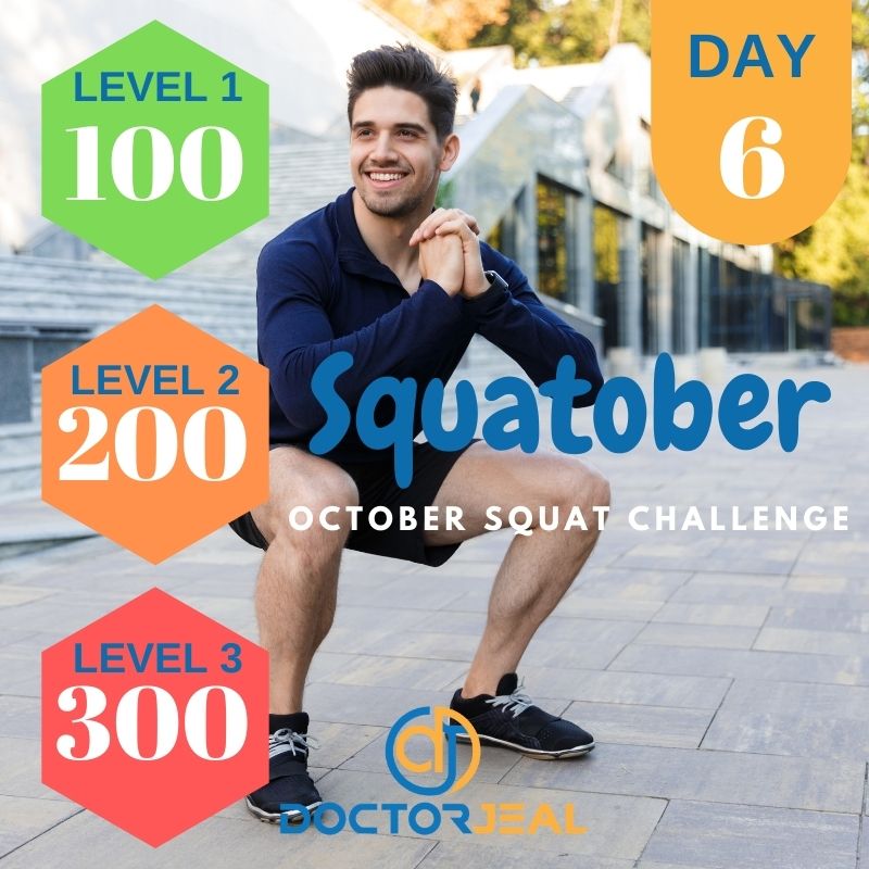 Squatober Challenge Targets - Male - Day 6