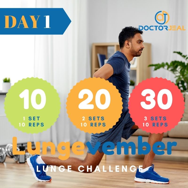 Lungevember Lunge Targets DoctorJeal - Male - Day 1