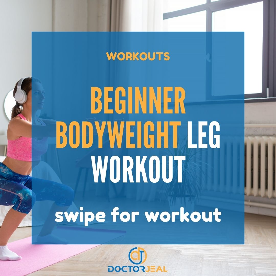 Beginner Bodyweight Leg Workout  Title