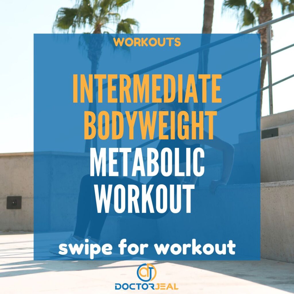 Intermediate Bodyweight Metabolic Workout Title